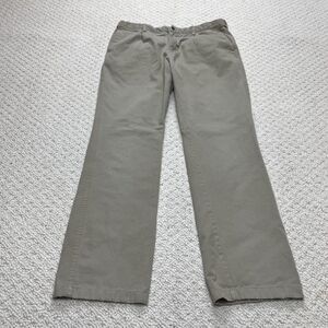 Cotton Traders Pants Mens 36 Antique Beige Khakis Straight 36x32 Cotton Chino